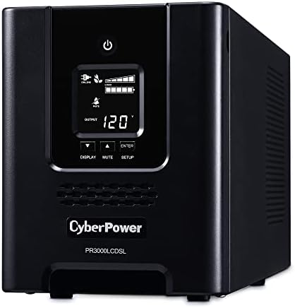 CyberPower PR3000LCDSL Smart App Sinewave UPS sistem, 3000va / 2700W, 7 prodajnih mjesta, AVR, Mini-toranj