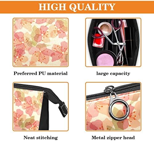 Travel Makeup Bag Vodootporna kozmetička torba toaletna vrećica za žene i djevojke, cvjetovi trešnje proljeće