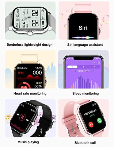 Moresec Smart Watch za Android iPhone, multifunkcionalni Bluetooth Talk SmartWatch 1.7INCH IPS Metalni
