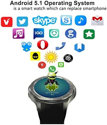 1,39 inča AMOLED 400 * 400 Android 5.1 OS Smart Watch Watch Telefon 3G WiFi GPS kompatibilan sa