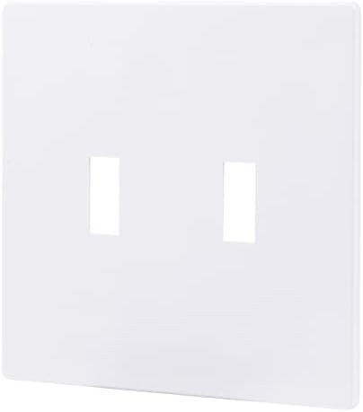 Power zupčani zidni poklopac ploče, 2 gnag, uključeni vijci, na popisu ul, 0,31 x 4,5, preklopni prekidač, outlet prekrivači, bijeli, 40025