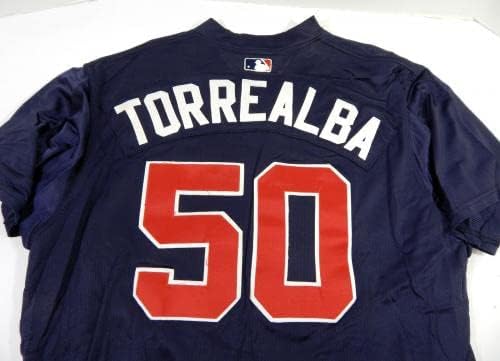 2002 Atlanta Braves Steve Torrealba 50 Igra Polovni navali Jersey BP 48 6 - Igra Polovni MLB