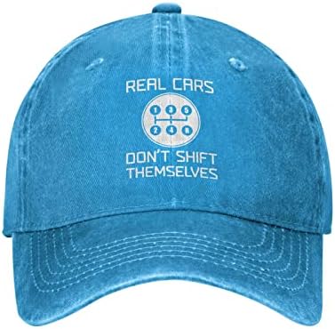 Pravi automobili se ne prebacuju kausni kaubojski bejzbol šeširi Black Sunhat kamiondžija za muškarce