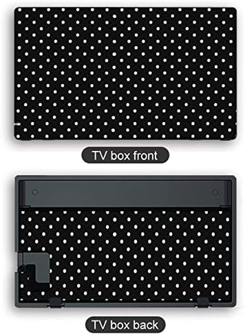 Polka tačke crno-bijele Switch naljepnice za kožu priličan uzorak Full Wrap Protector Slim Cover naljepnica kompatibilna sa Switch Lite