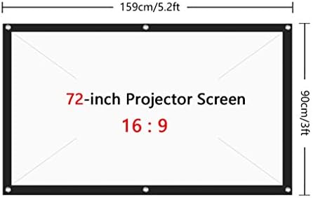 Ekran visokog svjetline projektora LIRUXUN 72 84 100 120 150 inča 16: 9 Sklopivi projekcijski