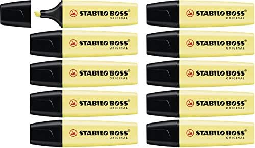 Stabilo Highlighter Boss originalni pastel - pakovanje od 10 - mliječno žuto