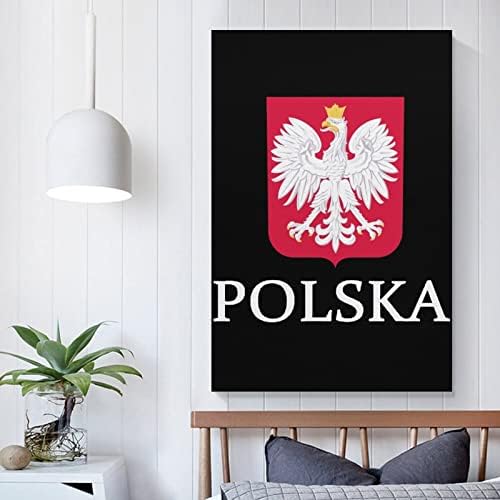 Patriotska Poljska Polska Zastava štampana slika zidna Umjetnost moderna umjetnička djela vertikalna viseća